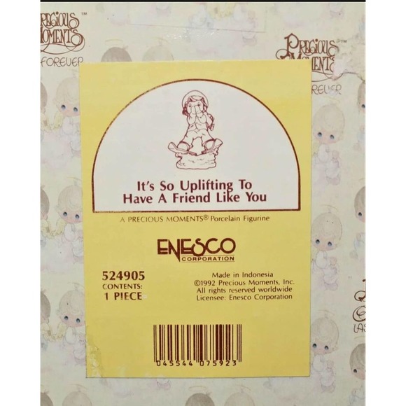 Precious Moments Figurine 524905, It's so Uplifting to Have a Friend Like W/Box - Picture 4 of 4